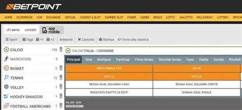 betpoint scommesse sportive